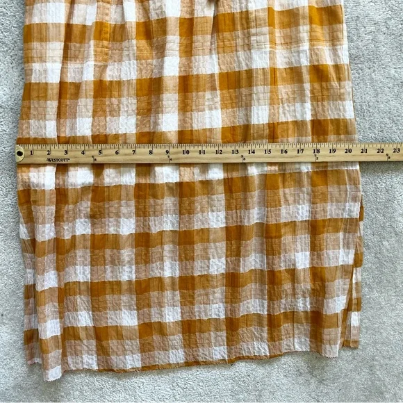 LILLA P SEMI SHEER PLAID DRESS SIZE LARGE PREPPY EFFORTLESS CASUAL Picnic Pin Up - Picture 12 of 14